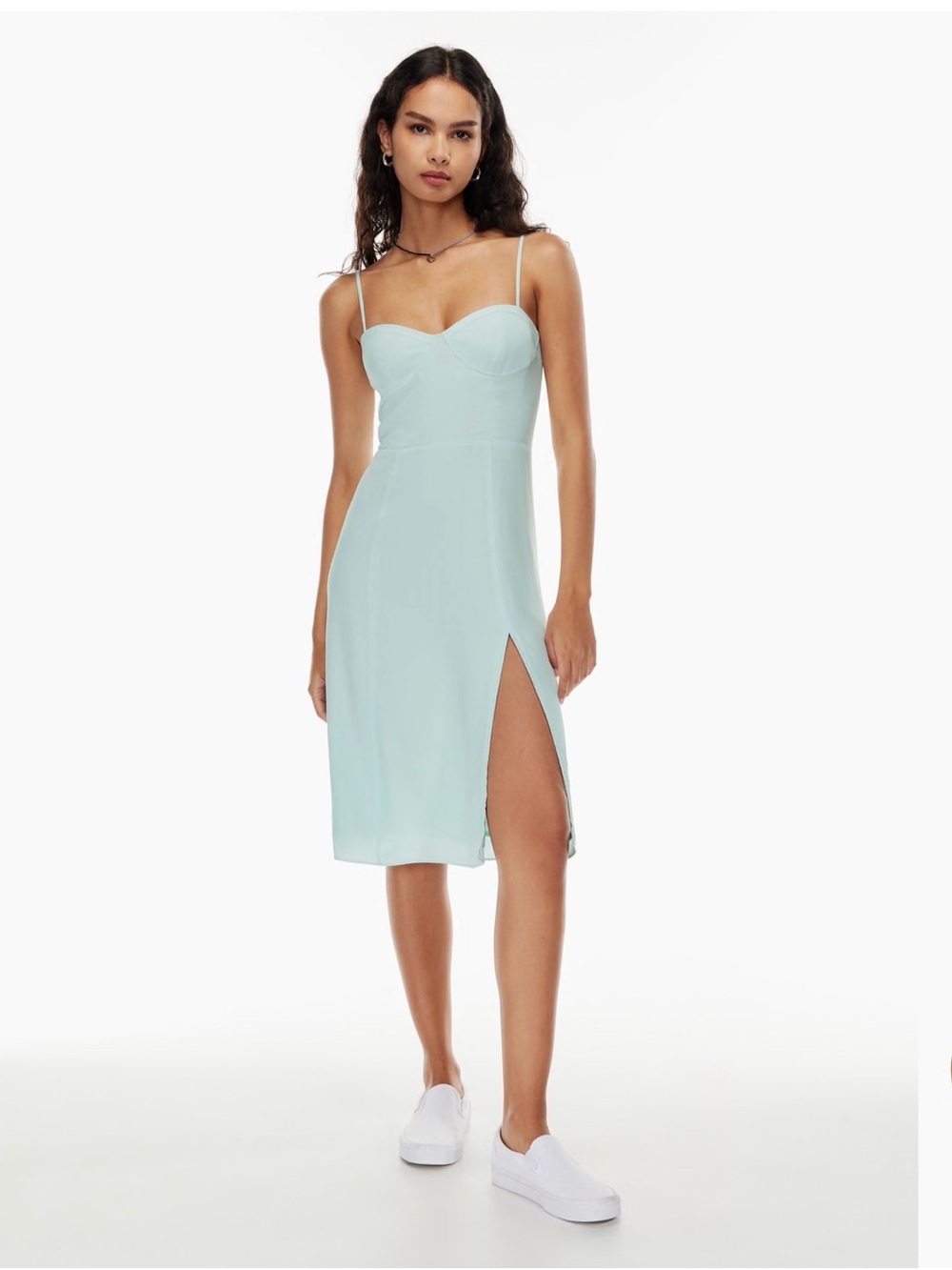 Sunday Best Viola Midi Dress in light blue. Size Medium